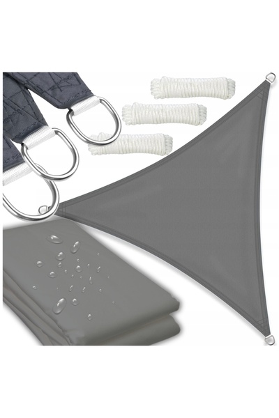 Other Grey shade sail, shade cloth, UV protection, garden awning, 5x5x5m