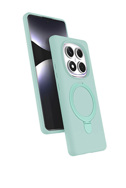 Nezih Case Redmi Note 14 Pro 4G-5G Uyumlu İçi Kadife Stand Olabilen Halka Yüz...