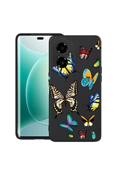 bestcase Carcasă ultra subțire TPU pentru Honor 300, fluturi în culori frumoa...