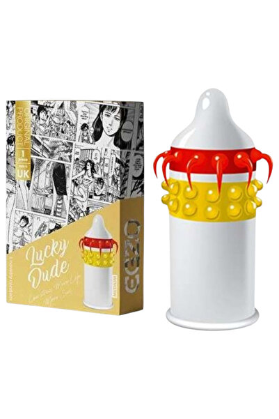 Egzo Prezervativ cu puncte si tentacule Lucky Dude 1 buc