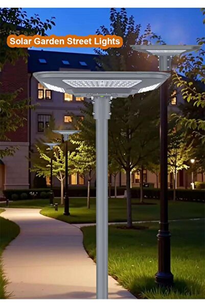 RFAN Stâlp metalic pentru lămpi solare cu flanșă, 3,5 m, gri