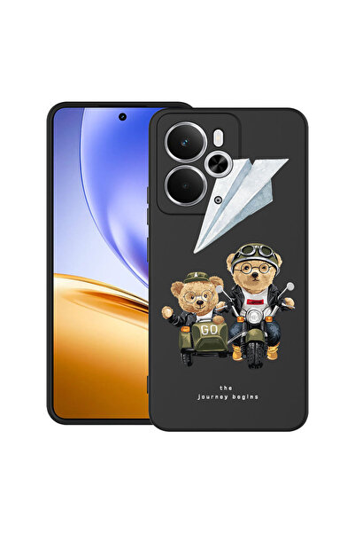 bestcase Carcasă ultra subțire TPU pentru Realme 14 5G, cu design Teddy On Th...