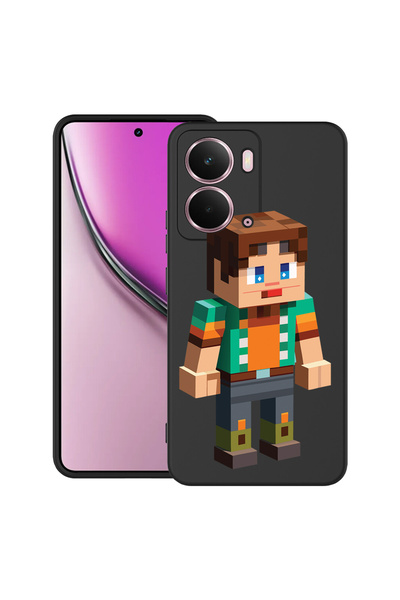 bestcase Carcasă ultra subțire TPU Mat pentru Realme P3, Personaj Minecraft, ...