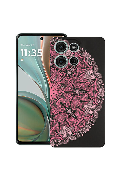 bestcase Carcasă ultra subțire din TPU pentru Motorola Edge 50, roz dantelă, ...