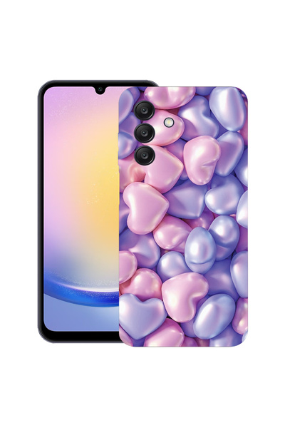 bestcase Carcasă ultra subțire TPU pentru Samsung Galaxy M56, inimioare color...