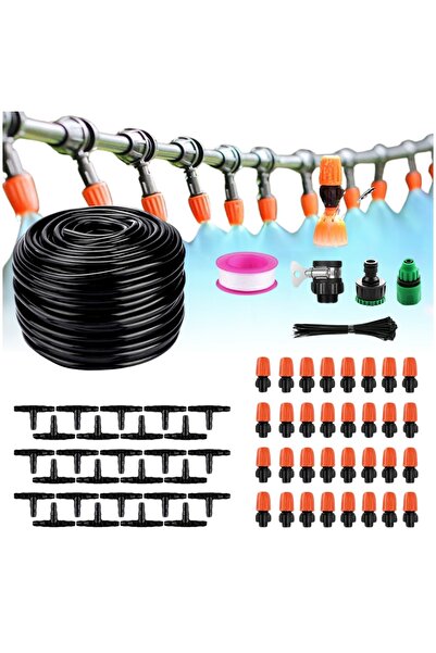 Other Set de aspersoare, perdea de apă, ceață, picături, plante de grădină, 32 duze, 25 m