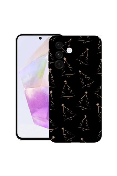 bestcase Ултра тънък TPU матов калъф за Samsung Galaxy S25 FE, Коледна елха, ...