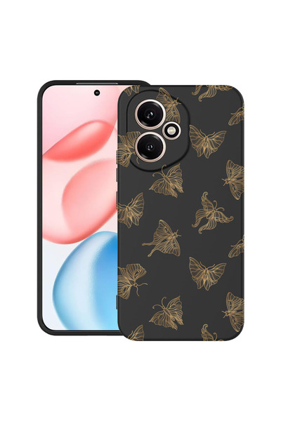 bestcase Carcasă ultra subțire TPU pentru Honor 400, fluture auriu, 2060076 B...