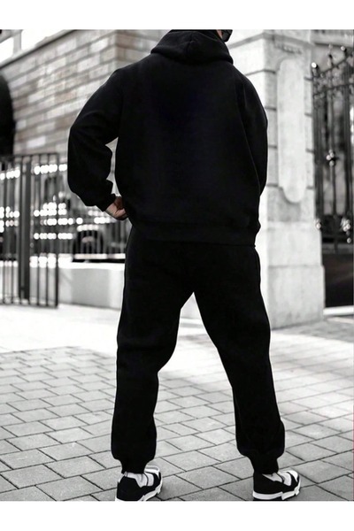 PAVRO Спортивний костюм Світшот Jogger - Oversize з принтом ведмедика Шардоне Капюшон pvrs