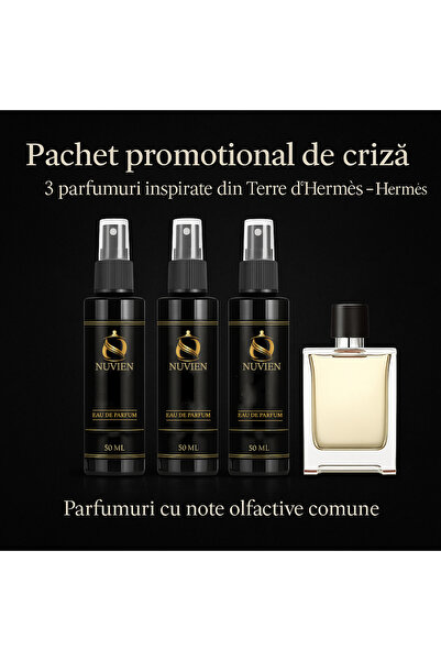 Nuvien Σετ 3 αρωμάτων 50ml – Εμπνευσμένο από το Terre D'H.