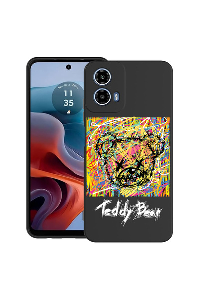 bestcase Carcasă ultra subțire TPU pentru Motorola Moto G45, model ursuleț de...