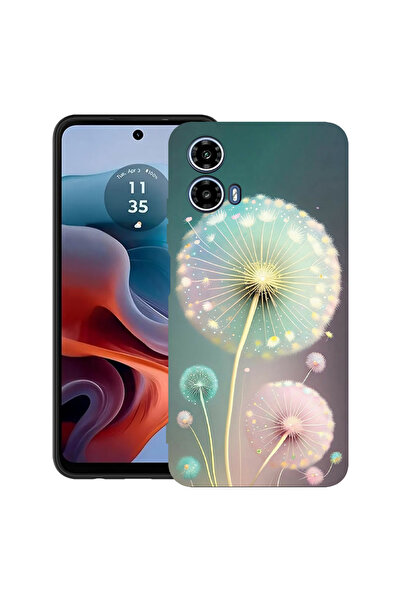 bestcase Carcasă ultra subțire TPU pentru Motorola Moto G45, păpădie verde, 2...