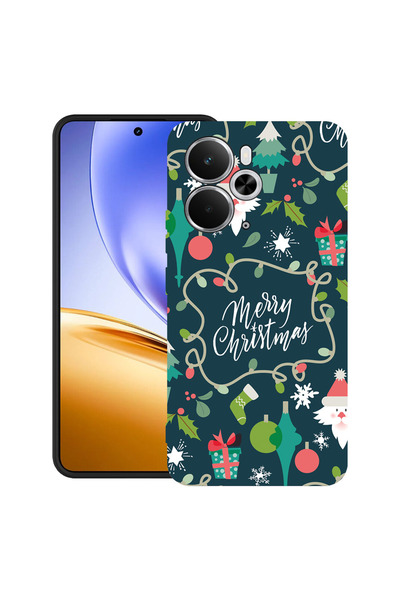 bestcase Carcasă ultra subțire TPU Mat pentru Realme 14T, Crăciun fericit, 20...