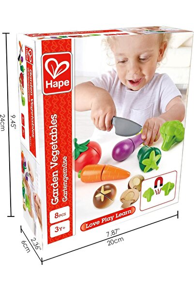 Hape مجموعة ألعاب مطبخ خشبي للحديقة النباتية مع لعبة طعام (3+)