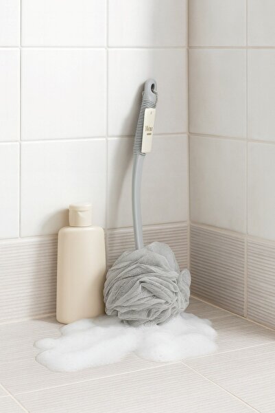 Vichy Plastic Long Handle Bath Loofah – Deep Cleaning and Convenient Use Vch-6585