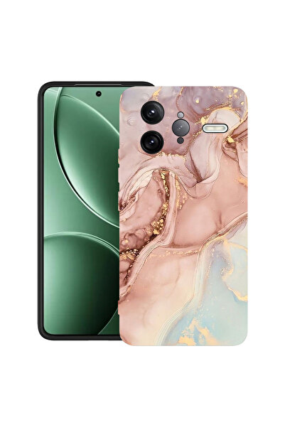 bestcase Carcasă ultra subțire TPU Mat pentru Poco F7 Ultra, marmură roz, 205...