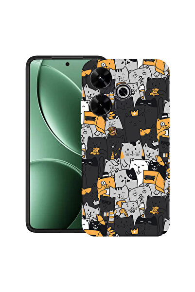 bestcase Carcasă ultra subțire TPU pentru Xiaomi Redmi 13x, model pisică, 205...