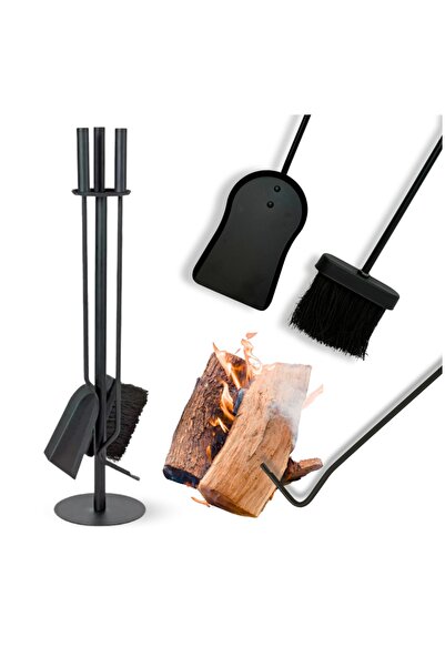 Other Set sobă pentru șemineu, perie pentru sobă, făraș, accesorii, unelte 4 ...