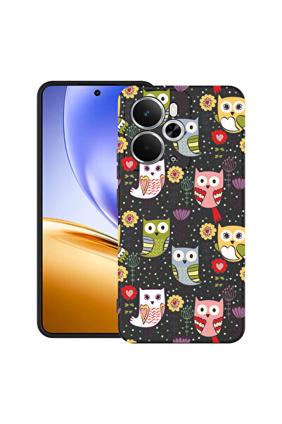 bestcase Carcasă ultrasubțire TPU pentru Realme 14 5G, design cu model bufniț...