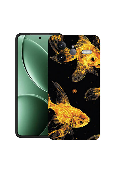 bestcase Carcasă ultra subțire TPU pentru Poco F7 Ultra, Gold Fishes, 2052010 B 1464