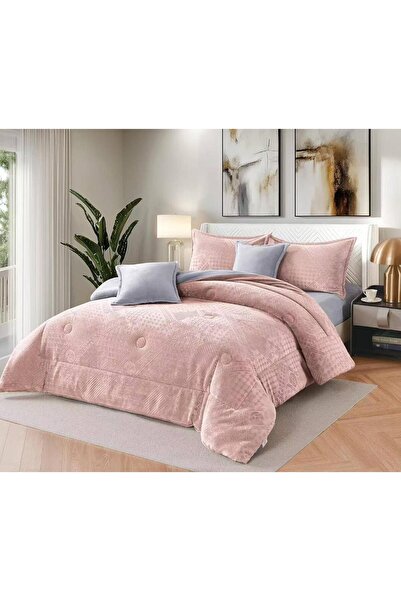 Moon 6-piece elegant velvet winter bedspread