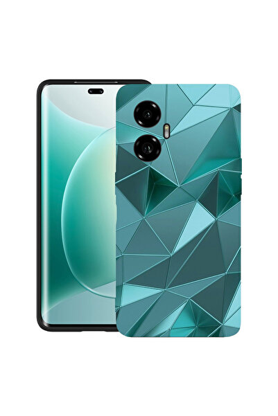 bestcase Carcasă ultra subțire TPU Mat pentru Honor 300, mozaic verde, 205201...