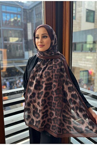 CEQA LEOPAR DESENLİ SOFT PAMUK ŞAL