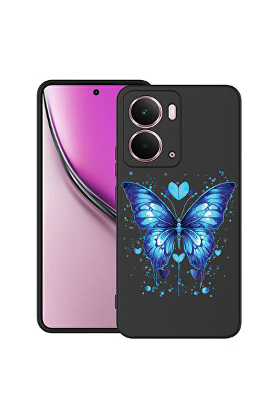 bestcase Carcasă ultra subțire TPU Mat pentru Realme P3, fluture albastru, 20...