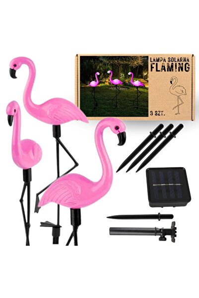 Other Set de 3 lumini solare de grădină cu LED-uri Flamingo, GoGarden, 52,5 c...