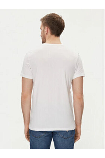 Guess Caleb Men's White Slim Fit Undershirt U97M00Kcd31-A009