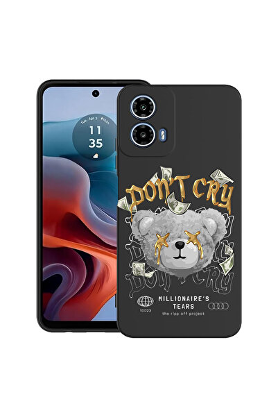 bestcase TPU Mat Ultra Slim Case For Motorola Moto G45, Teddy Bear Millionair...