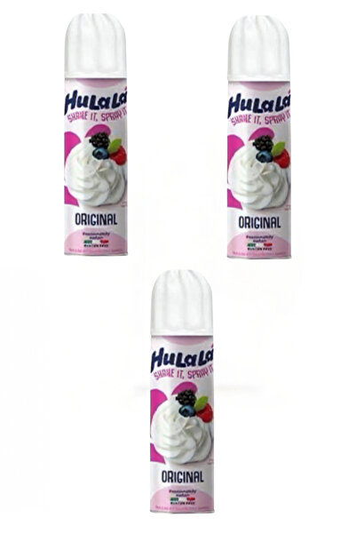 Hulala 3 Adet 250gr Krem Şanti Sprey Krema