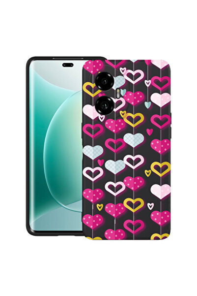 bestcase Carcasă ultra subțire TPU pentru Honor 300, cu inimioare frumoase, 2...