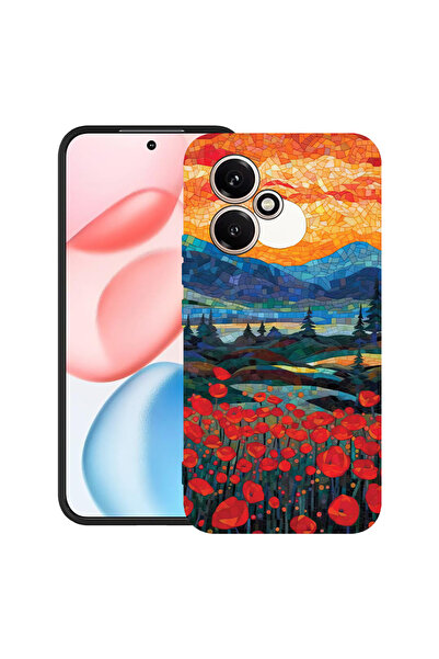 bestcase Carcasă ultra subțire TPU pentru Honor 400, maci în apus de soare, 2...