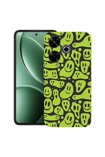 bestcase Carcasă ultra subțire TPU Mat pentru Xiaomi Redmi 13x, verde acid sm...