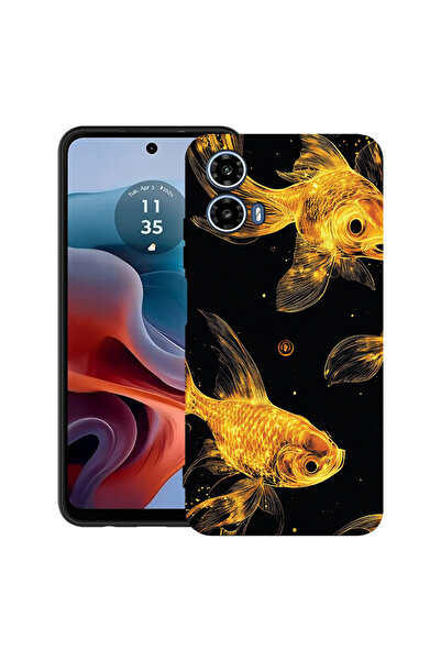 bestcase Θήκη TPU εξαιρετικά λεπτή για Motorola Moto G45, Χρυσά Ψάρια, 205202...