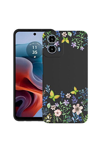 bestcase Carcasă ultra subțire TPU pentru Motorola Moto G45, cu imprimeu de f...