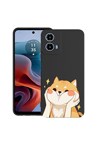 bestcase Carcasă ultra subțire TPU pentru Motorola Moto G45, Emoji - Pisică d...