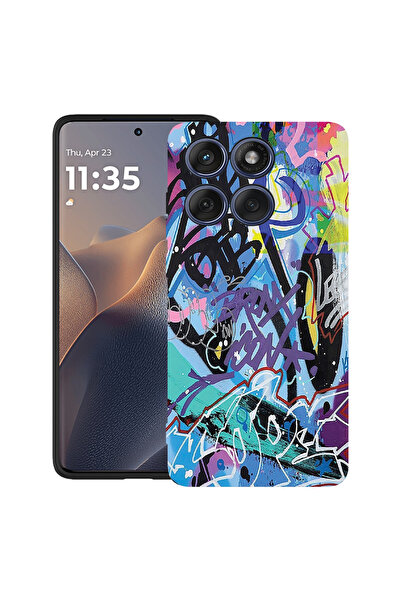 bestcase Carcasă ultra subțire TPU Mat pentru Poco X6 5G, Graffiti, 2052020 B...