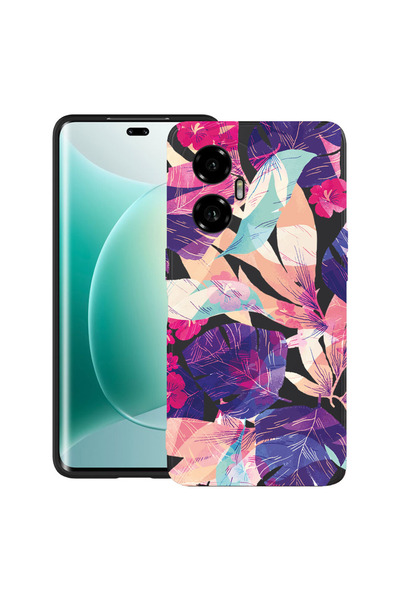 bestcase Carcasă ultra subțire TPU pentru Honor 300, flori tropicale, 2052017...