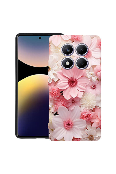 bestcase Carcasă ultra subțire TPU mat pentru Oppo F29, margaretă roz și albă...
