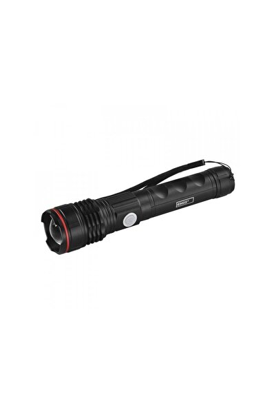 EMOŞ Lanternă LED reîncărcabilă EMOS, 600 lm, 230 m, zoom, 3 moduri, Li-Ion/AAA, IP44, aluminiu, USB-C