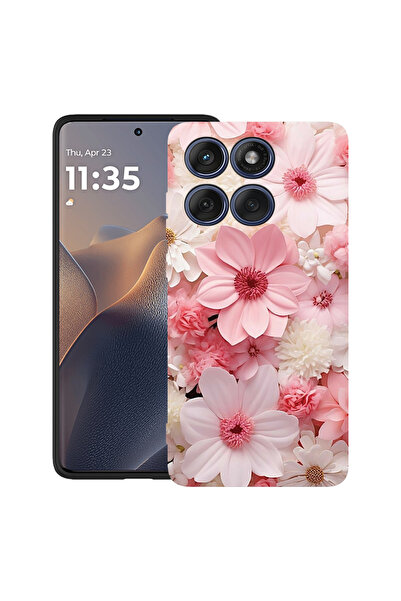 bestcase Carcasă ultra subțire TPU Mat pentru Poco X6 5G, margaretă roz și al...