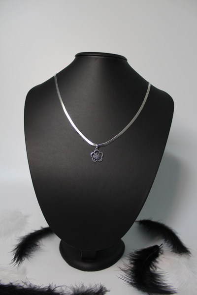 Genel Markalar İtalyan zincir gümüş yonca kolye