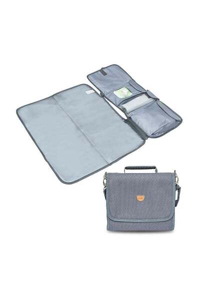 Moon محطة تغيير محمولة - حقيبة تغيير ملابس أطفال قابلة للطي ومقاومة للماء - ر...