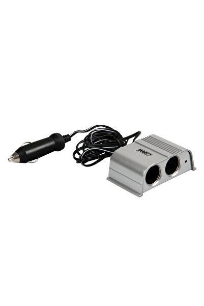 Lampa Priză dublă auto LAM39068, 12/24V, cu iluminare LED și prelungitor de c...