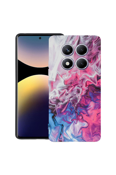 bestcase Carcasă ultra subțire TPU Mat pentru Oppo F29 Pro, roz marmorat și a...