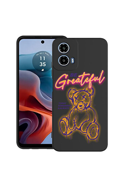 bestcase Carcasă ultra subțire TPU pentru Motorola Moto G45, Ursuleț de pluș ...