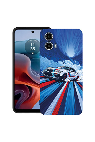 bestcase Husă TPU Mat Ultra subțire pentru Motorola Moto G45, BMW 3 E46, 2052022 B 1450