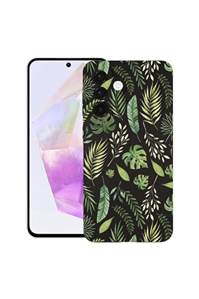 bestcase Θήκη TPU εξαιρετικά λεπτή για Samsung Galaxy S25 FE, πράσινα φύλλα, ...